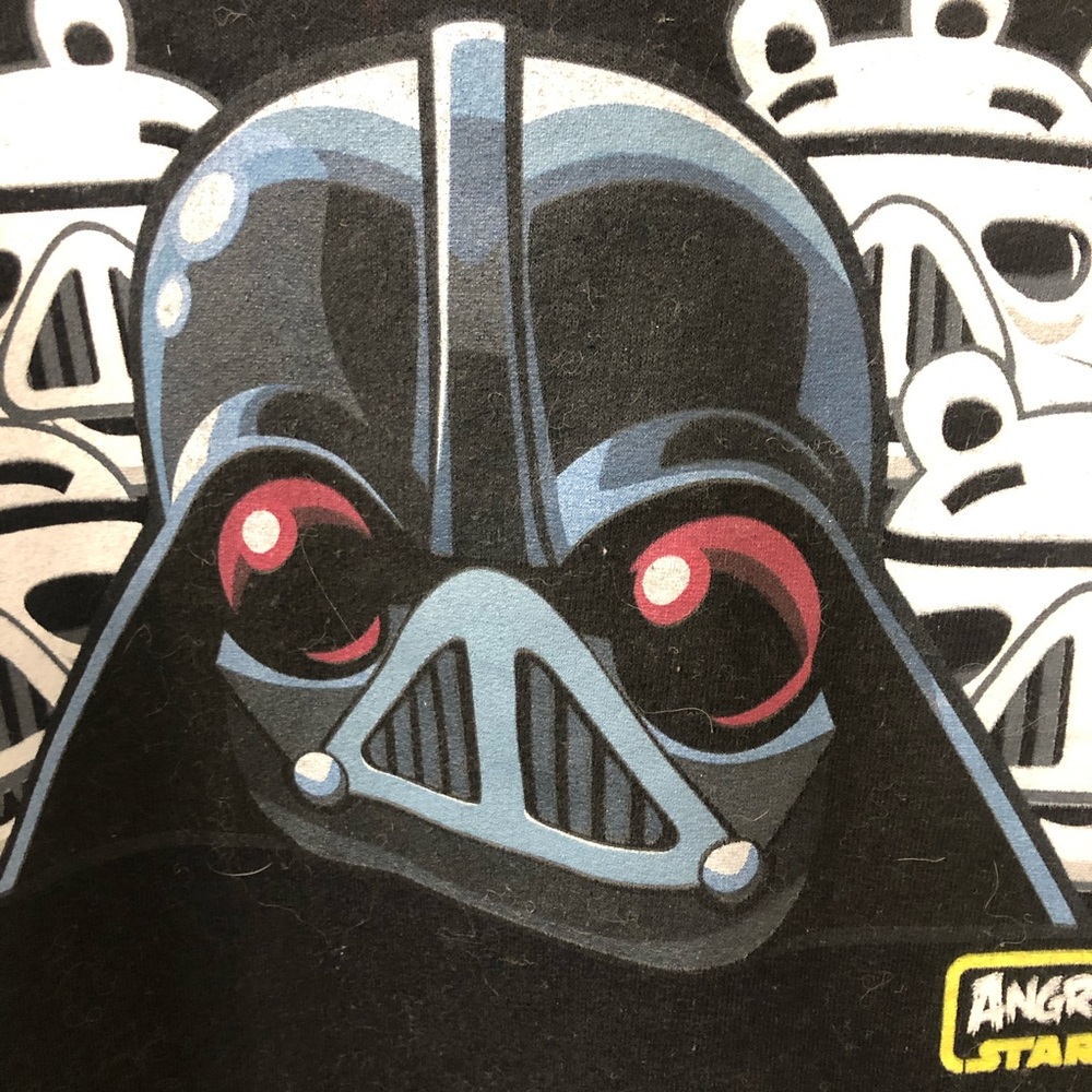 Star Wars angry birds hoodie black youth large - Picture 3 of 5
